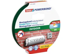 tesa Klebeband Powerbond Outdoor 5 m x 19 mm 19 mm x 5 m, Weiss