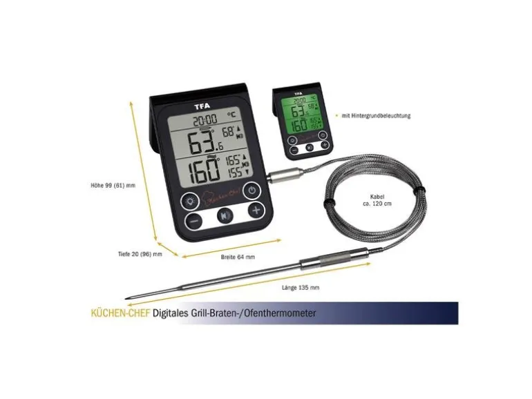TFA Dostmann Bratenthermometer KÜCHEN CHEF