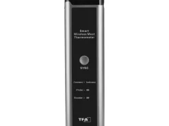 TFA Dostmann Fleischthermometer 14.1515.10 Digital Edelstahl Keramik Grau
