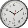 TFA Dostmann Funk-Wanduhr Funk-Wanduhr Grau