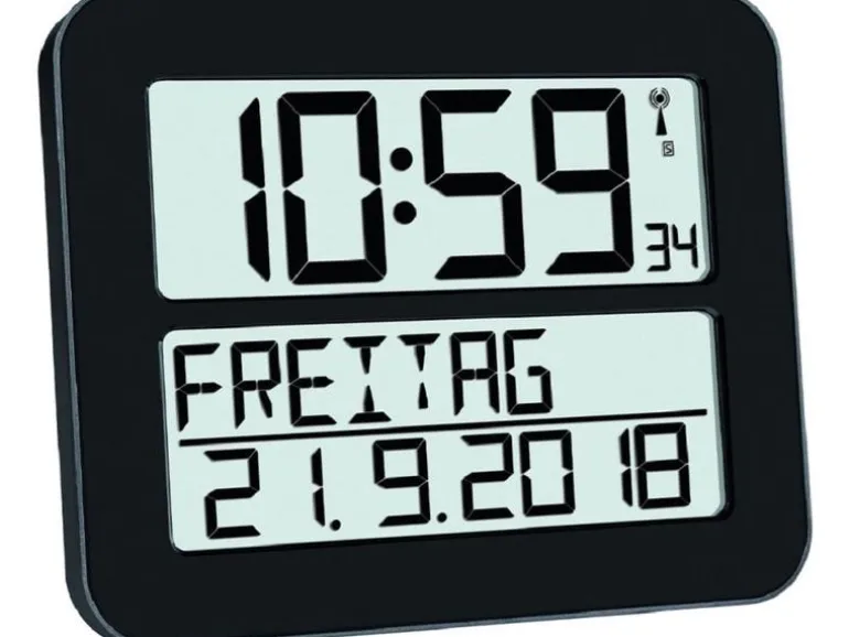 TFA Dostmann Funk-Wanduhr Timeline Max Schwarz