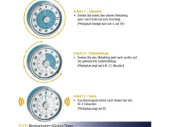 TFA Dostmann Küchentimer Puck Türkis