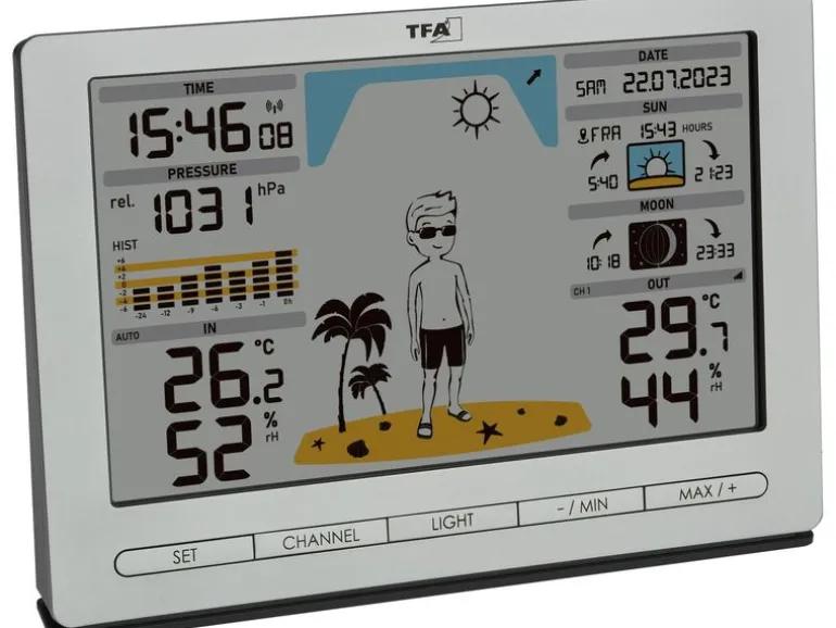 TFA Dostmann Wetterstation Meteo Jack Silber
