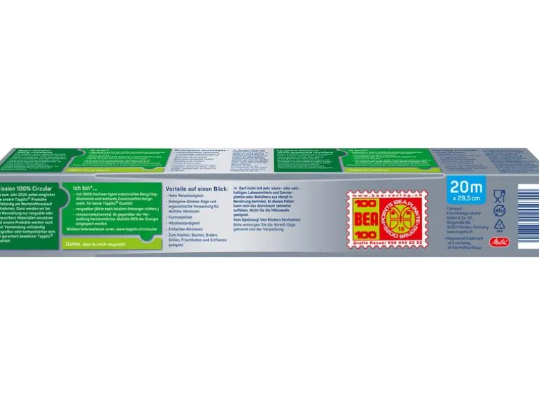 Toppits Alufolie 29 cm x 20 m
