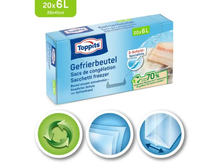Toppits Gefrierbeutel 20 Stück