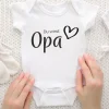 Trendcompany Babybody Du wirst Opa, 62/68, Weiss