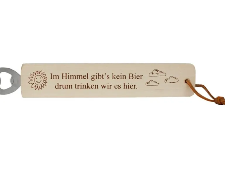 Trendcompany Flaschenöffner Himmel & Bier, 29 cm