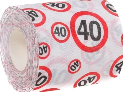 Trendcompany Scherzartikel WC Papier 40. Geburtstag