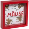 Trendcompany Spardose Mäuse Glas