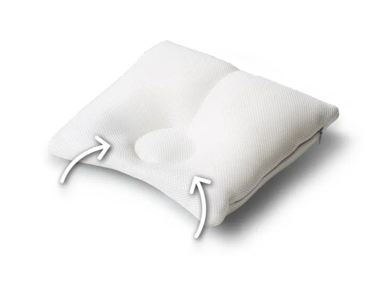 Träumeland Baby-Kopfkissen Carefor Midi Weiss 23 x 26 x 7 cm