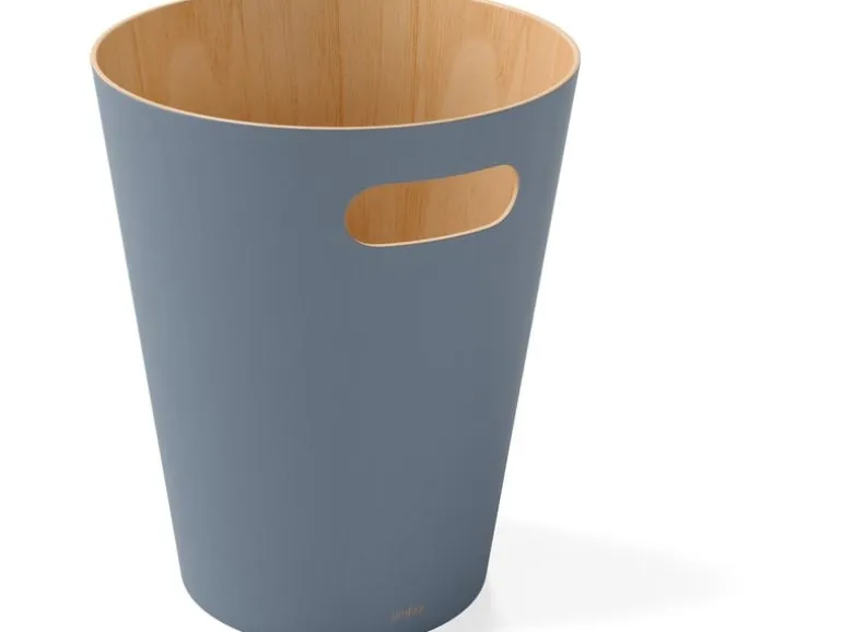 Umbra Papierkorb Woodrow 7.5 l, Blau