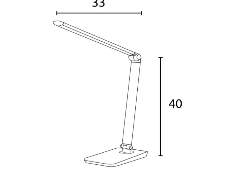 UNiLUX Schreibtischleuchte Twistled 1558 lm, Schwarz