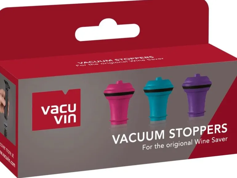 Vacuvin Flaschenverschluss Blau/Lila/Rosa
