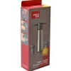 Vacuvin Vakuumpumpe Wine Server Inox + 2 Zapfen Schwarz/Silber