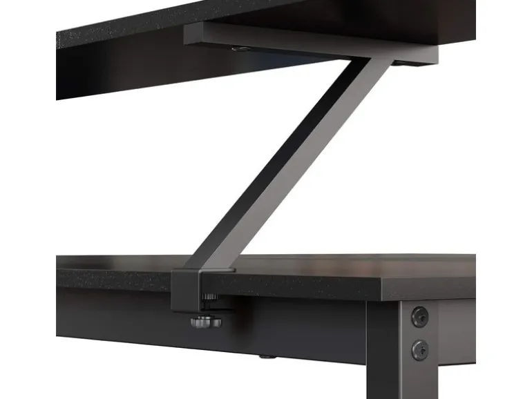 VASAGLE Tisch in L-Form Schwarz 120 x 119 cm