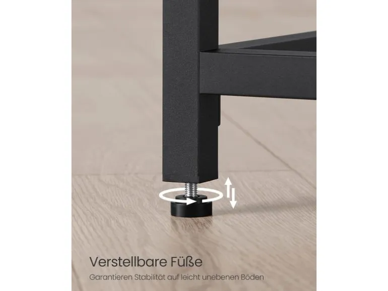 VASAGLE Tisch 100 x 50 x 76 cm Schwarz