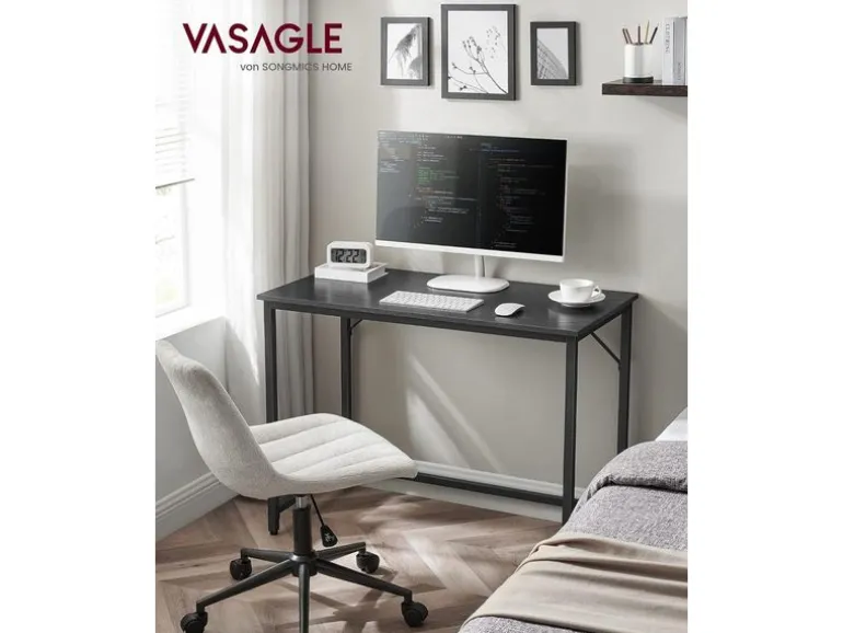 VASAGLE Tisch 100 x 50 x 76 cm Schwarz