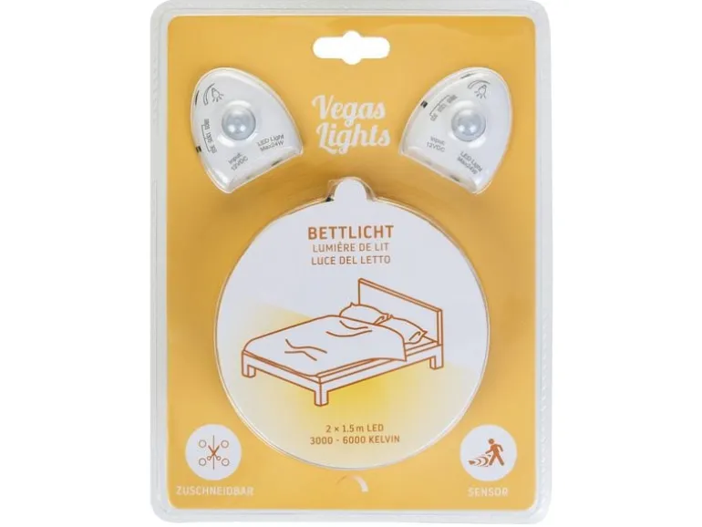 Vegas Lights LED-Streifen Bettbeleuchtung, 2er Set