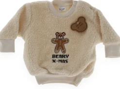 Very Important Baby Pullover Teddy BEARY X-MAS Beige