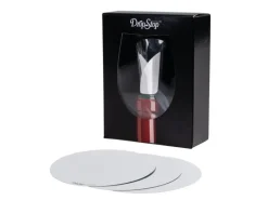 Vinart Weinausgiesser DropStop 4 Stück, Silber