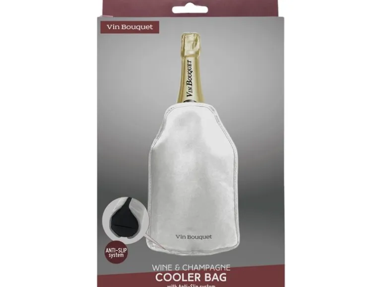 Vin Bouquet Vin Bouquet Flaschenkühler Anti-Slip Silber