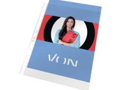 VON Prospekthülle Transparent, 100 Stück