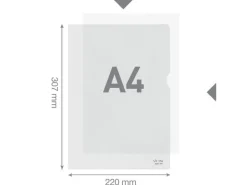 VON Sichthülle A4, genarbt, 10 Stück, Transparent