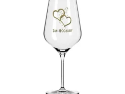Wate Weinglas zur Hochzeit