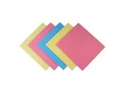 Weita Schwammtuch 5 Stück, Blau/Gelb/Rosa