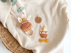 Welcomebabybox Geschenkset Nao – Decke & Rasselzebra