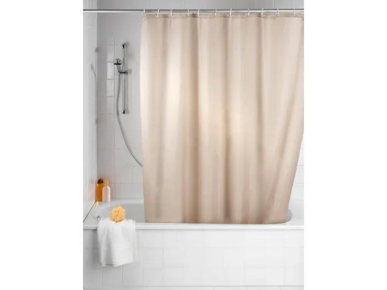 Wenko Duschvorhang Anti-Schimmel 180 x 200 cm, Beige