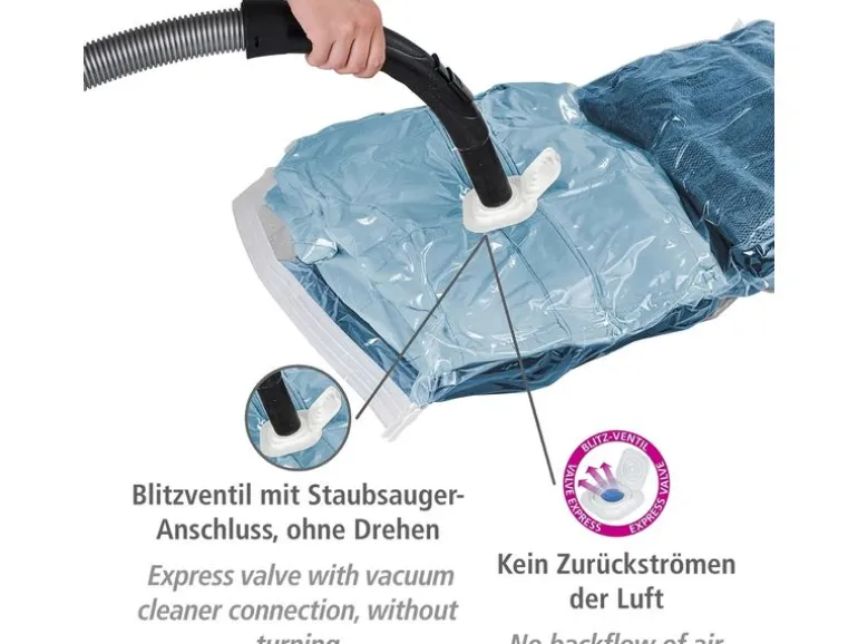 Wenko Vakuumbeutel 55 cm/80 cm x 90 cm/100 cm, 6 Stück