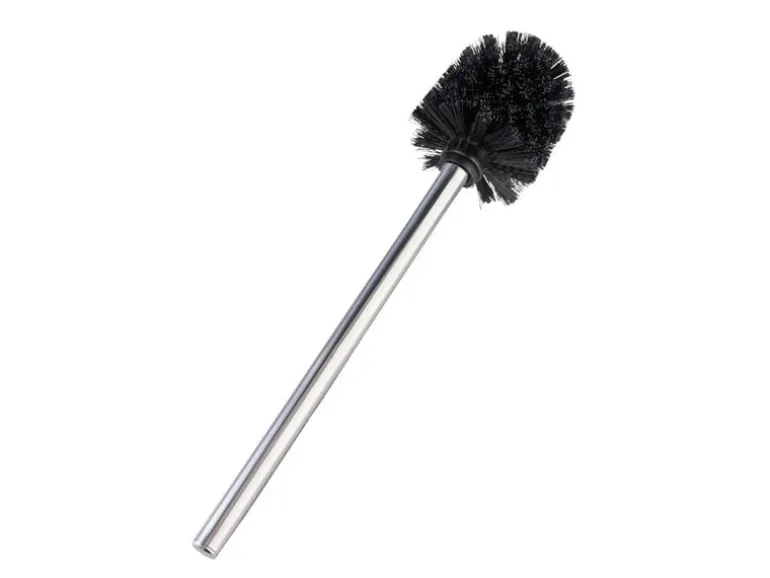 Wenko WC Bürste Glänzend Ø 8 x 35 cm Schwarz/Silber