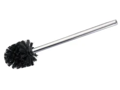 Wenko WC Bürste Glänzend Ø 8 x 35 cm Schwarz/Silber
