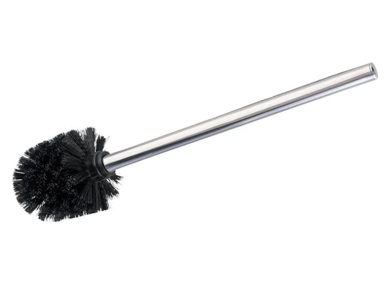 Wenko WC Bürste Glänzend Ø 8 x 35 cm Schwarz/Silber