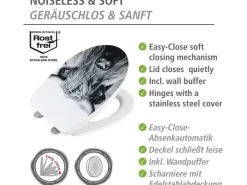 Wenko WC-Sitz Yak Easy Close, Thermoplast, bis 350 kg