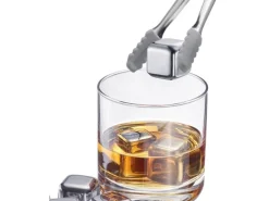 Westmark 7 tlg. Set Eiswürfel mit Zange Cosmo 7-teilig, Silber