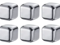 Westmark 7 tlg. Set Eiswürfel mit Zange Cosmo 7-teilig, Silber