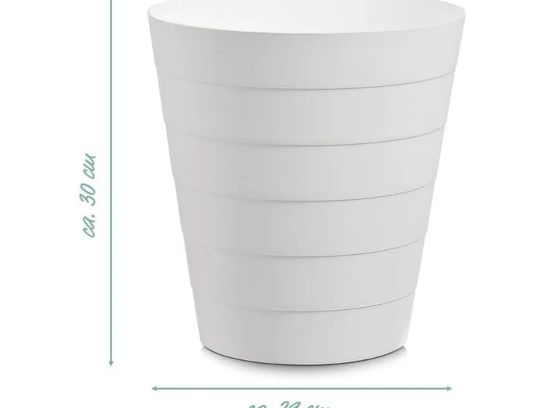 Zeller Present Abfalleimer 13.5 l, Weiss