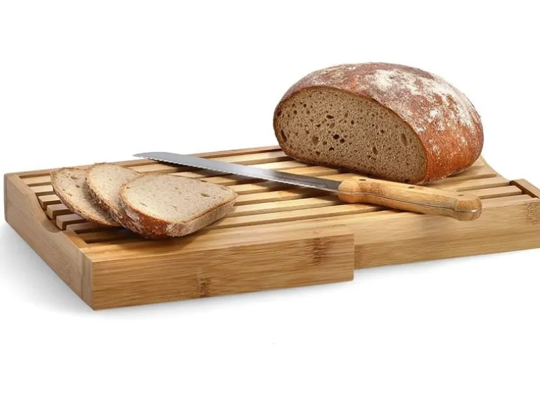 Zeller Present Brotschneidebrett 39.5 x 23.5 x 4 cm, Bambus