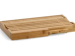 Zeller Present Brotschneidebrett 39.5 x 23.5 x 4 cm, Bambus