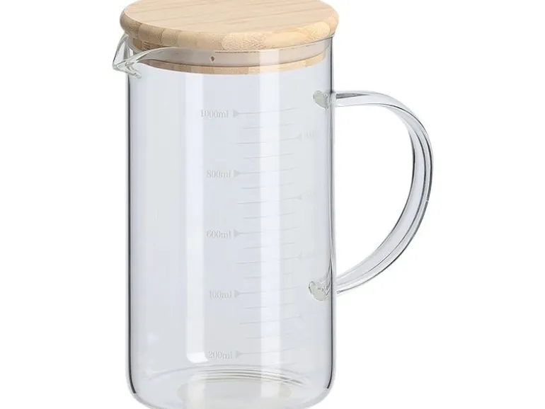 Zeller Present Messbecher mit Bambusdeckel 1 Liter