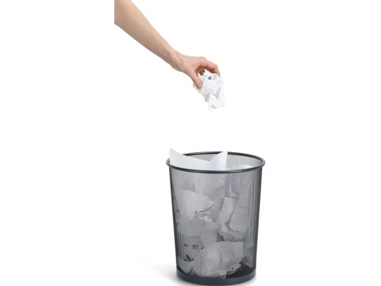 Zeller Present Papierkorb Mesh 18 l, Anthrazit