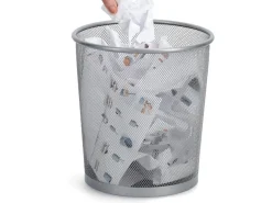 Zeller Present Papierkorb Mesh 12 l, Silber
