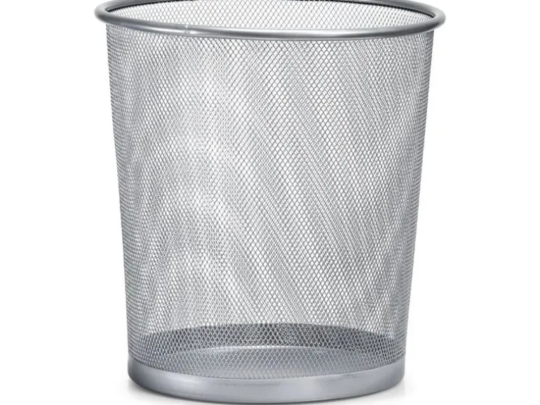 Zeller Present Papierkorb Mesh 12 l, Silber