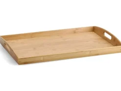 Zeller Present Serviertablett Bambus Braun