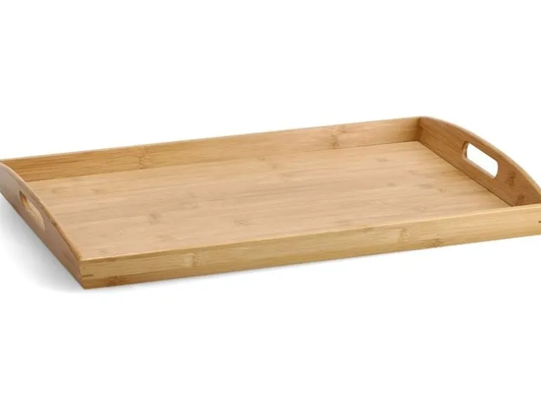 Zeller Present Serviertablett Bambus Braun